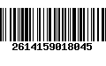 Código de Barras 2614159018045