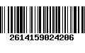 Código de Barras 2614159024206