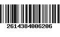 Código de Barras 2614384006206