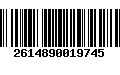 Código de Barras 2614890019745