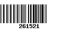 Código de Barras 261521