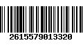 Código de Barras 2615579013320