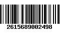 Código de Barras 2615689002498