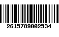 Código de Barras 2615789002534