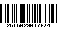 Código de Barras 2616029017974