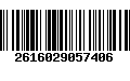 Código de Barras 2616029057406