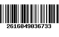 Código de Barras 2616049036733