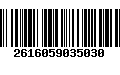 Código de Barras 2616059035030