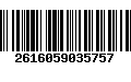 Código de Barras 2616059035757