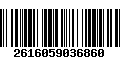 Código de Barras 2616059036860