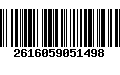 Código de Barras 2616059051498