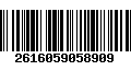 Código de Barras 2616059058909