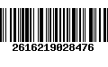 Código de Barras 2616219028476