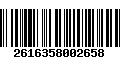 Código de Barras 2616358002658