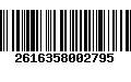 Código de Barras 2616358002795