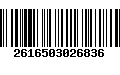 Código de Barras 2616503026836