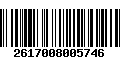 Código de Barras 2617008005746