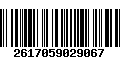 Código de Barras 2617059029067