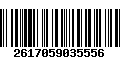 Código de Barras 2617059035556