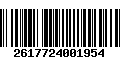 Código de Barras 2617724001954