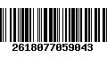 Código de Barras 2618077059043