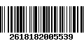 Código de Barras 2618182005539