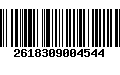 Código de Barras 2618309004544