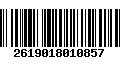 Código de Barras 2619018010857