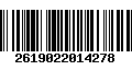 Código de Barras 2619022014278