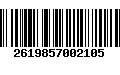 Código de Barras 2619857002105