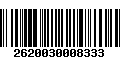 Código de Barras 2620030008333