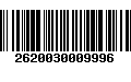 Código de Barras 2620030009996