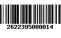 Código de Barras 2622395000014