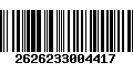 Código de Barras 2626233004417