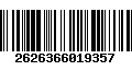 Código de Barras 2626366019357