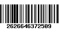 Código de Barras 2626646372509