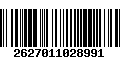 Código de Barras 2627011028991