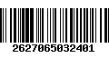 Código de Barras 2627065032401