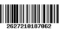 Código de Barras 2627210187062