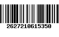 Código de Barras 2627210615350