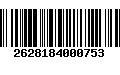 Código de Barras 2628184000753