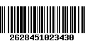 Código de Barras 2628451023430