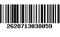 Código de Barras 2628713038059