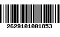 Código de Barras 2629101001853