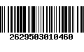 Código de Barras 2629503010460