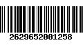 Código de Barras 2629652001258