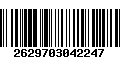 Código de Barras 2629703042247