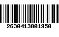 Código de Barras 2630413001950