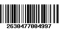 Código de Barras 2630477004997