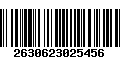 Código de Barras 2630623025456